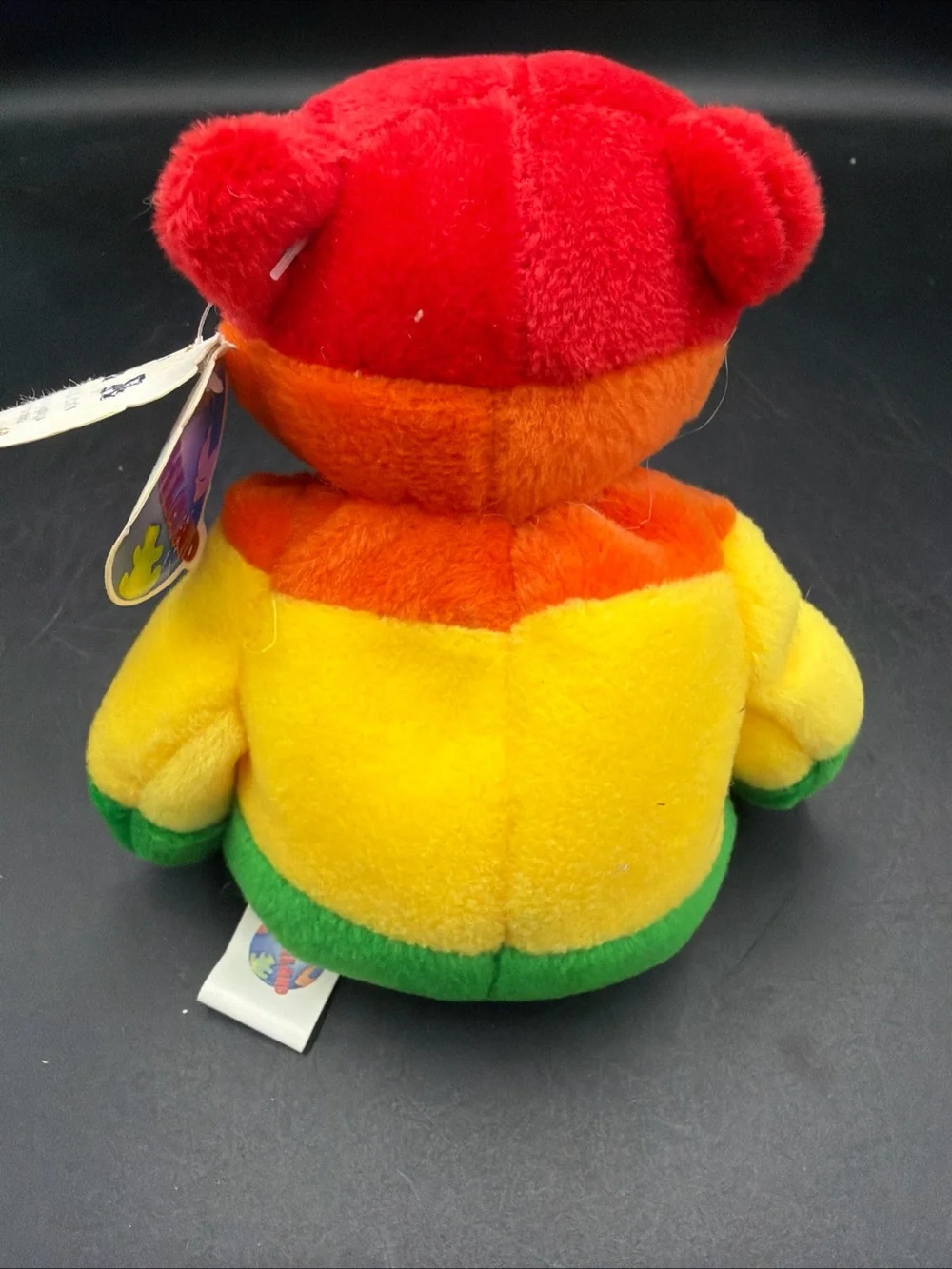 NWT Plushland Multi-Color Rainbow Bear 8